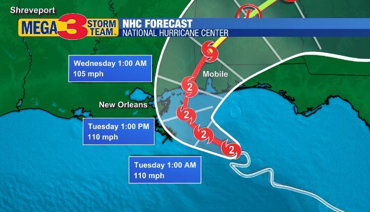 Official Forecast for Hurricane Sally from the National Hurricane Center
